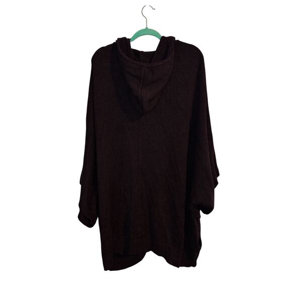 UGG Burgundy Full Zip Hoodie Poncho Size XL - Picture 2 of 3